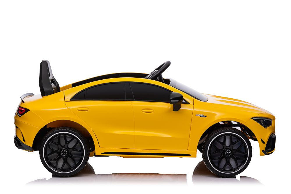 Licencirani auto na akumulator Mercedes CLA 45s AMG 4x4 - žuti