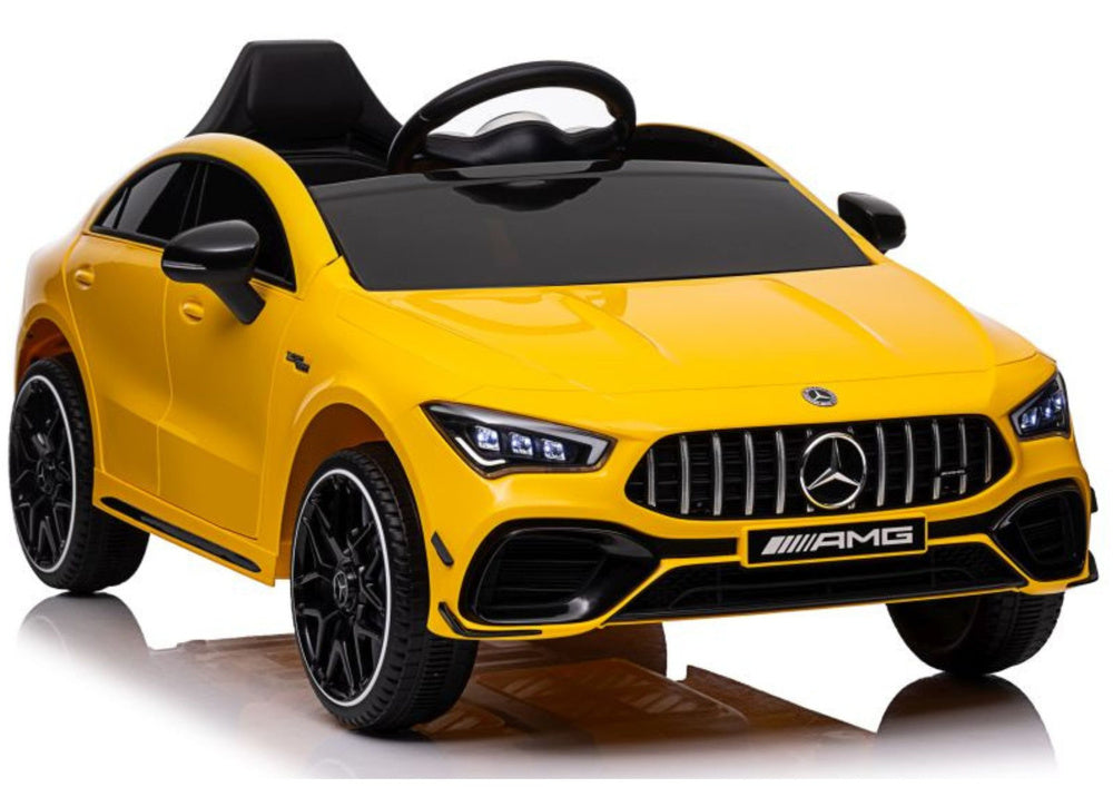 Licencirani auto na akumulator Mercedes CLA 45s AMG 4x4 - žuti