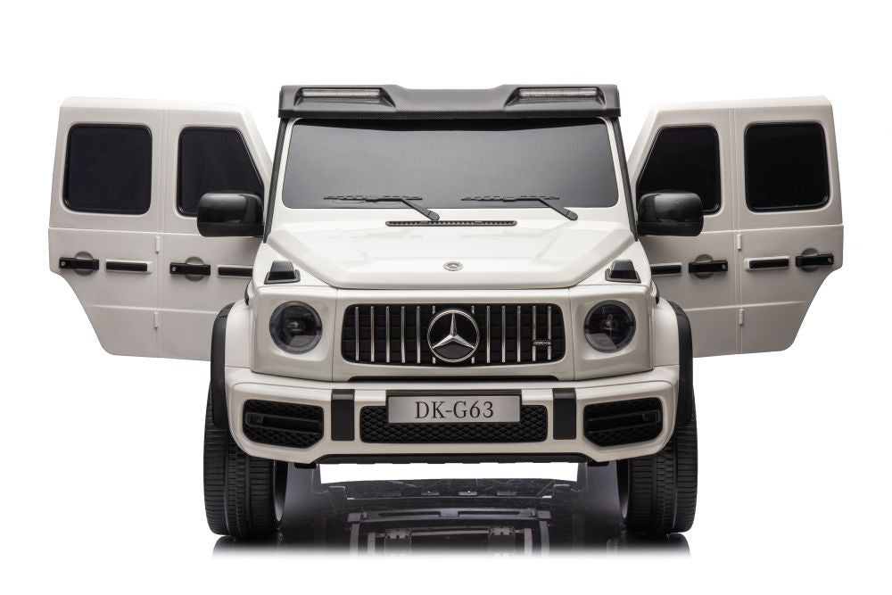 Licencirani auto na akumulator Mercedes G63 XXL 4x4 - dvosjed - bijeli