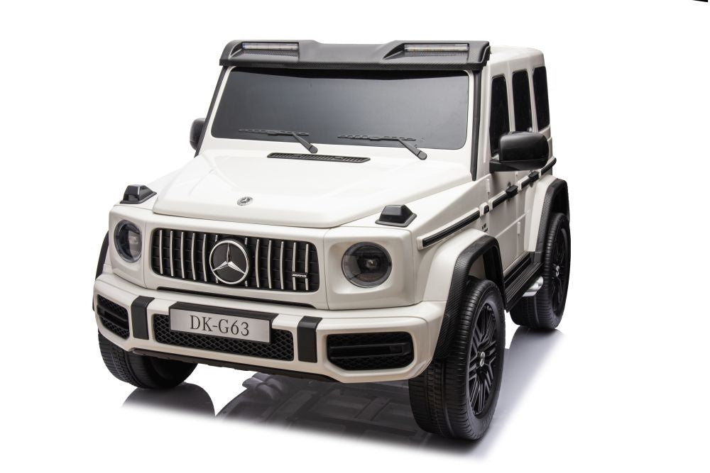Licencirani auto na akumulator Mercedes G63 XXL 4x4 - dvosjed - bijeli
