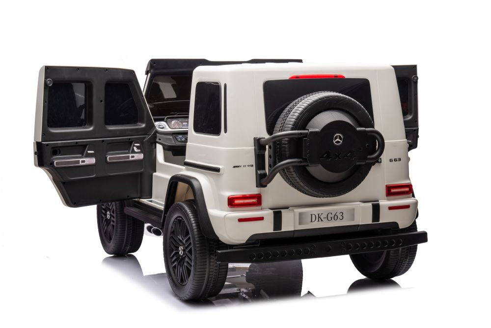 Licencirani auto na akumulator Mercedes G63 XXL 24V 4x4 - DVOSJED - bijeli