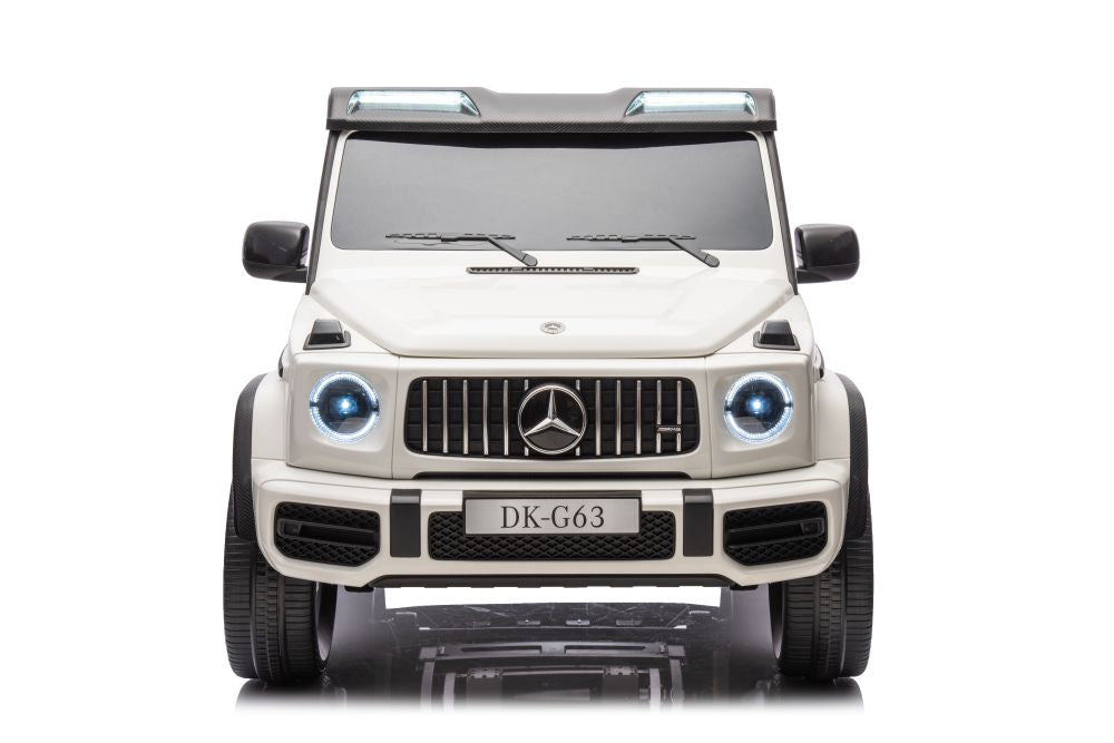 Licencirani auto na akumulator Mercedes G63 XXL 24V 4x4 - DVOSJED - bijeli