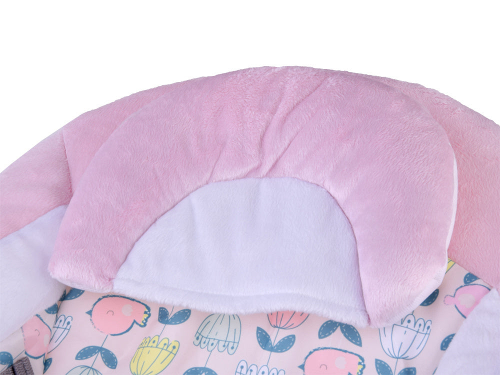 Električna baby ljuljačka pink/grey