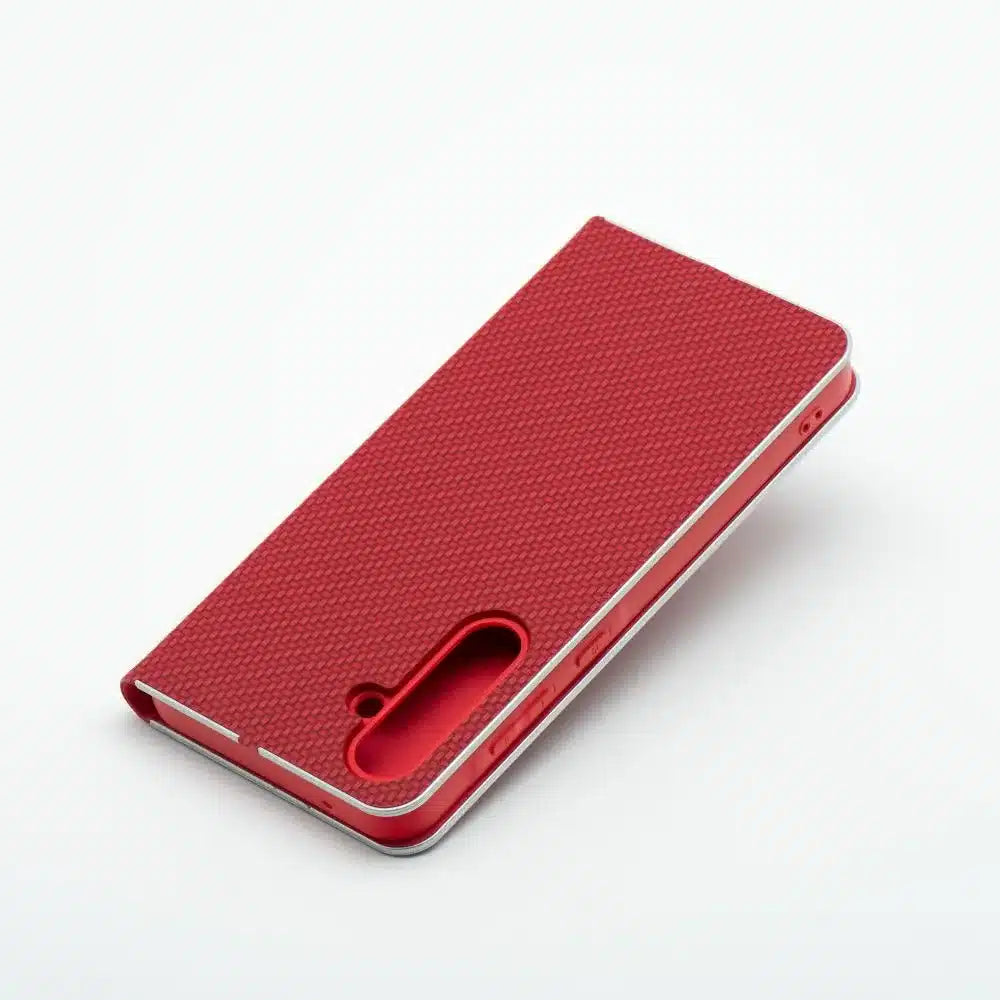 LUNA Book Carbon pouzdro pro SAMSUNG GALAXY A16 5G červené