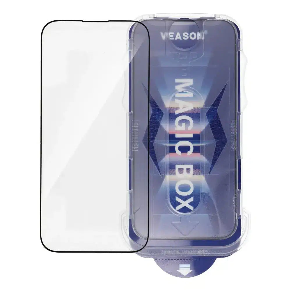 Tvrzené sklo 6D Pro Veason Easy-Install Glass – pro iPhone XR / iPhone 11 černé