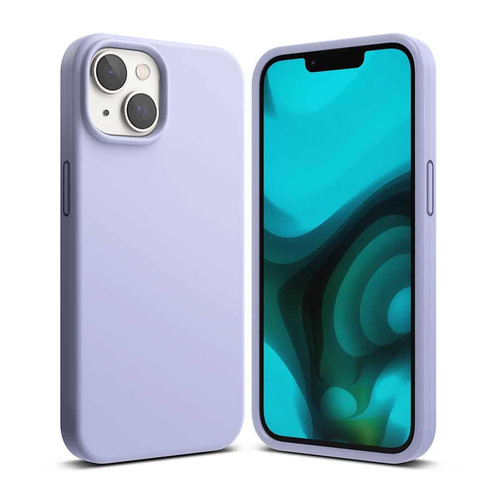 RINGKE SILIKONOVÉ POUZDRO PRO IPHONE 14 PLUS / 15 PLUS LEVANDULOVÉ