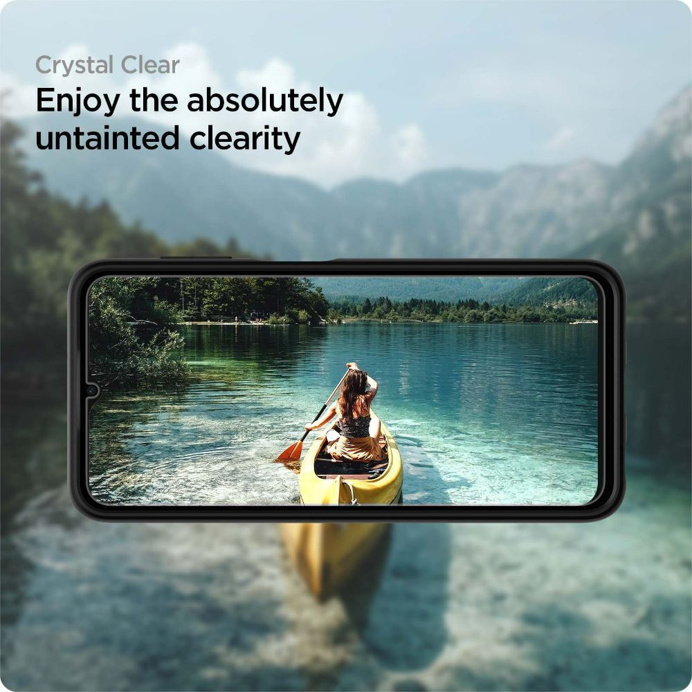 SPIGEN ALM GLAS.TR TVRZENÉ SKLO BALENÍ 2 KUSY PRO SAMSUNG GALAXY A13 4G / LTE ČIRÉ