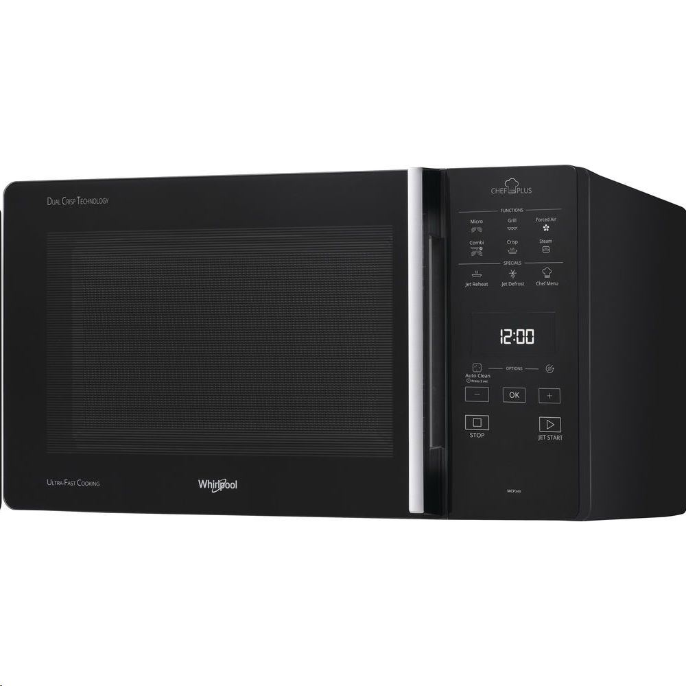 Whirlpool Chef Plus MCP 349 BL Radna ploča Kombi mikrovalne 25 L 800 W Crno