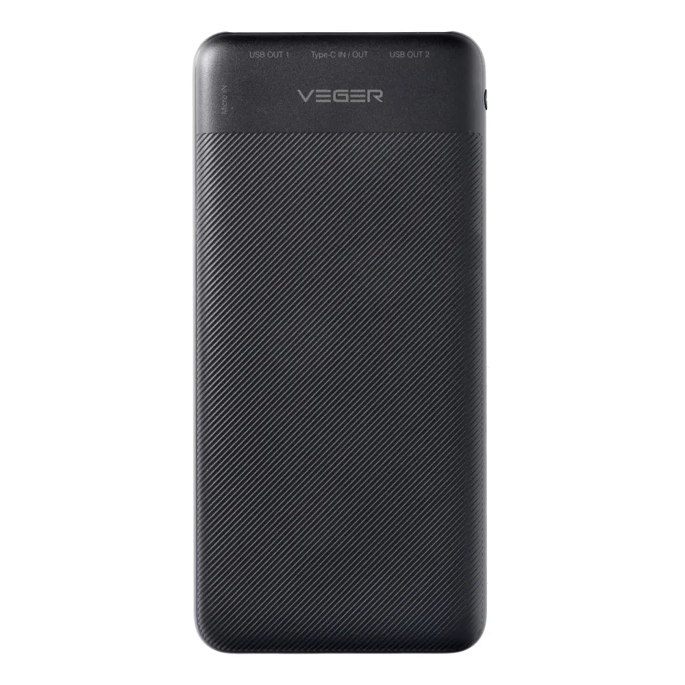 VEGER powerbank 10.000 mAh PD QC3.0 2A 20W A11S (W1133S) černý