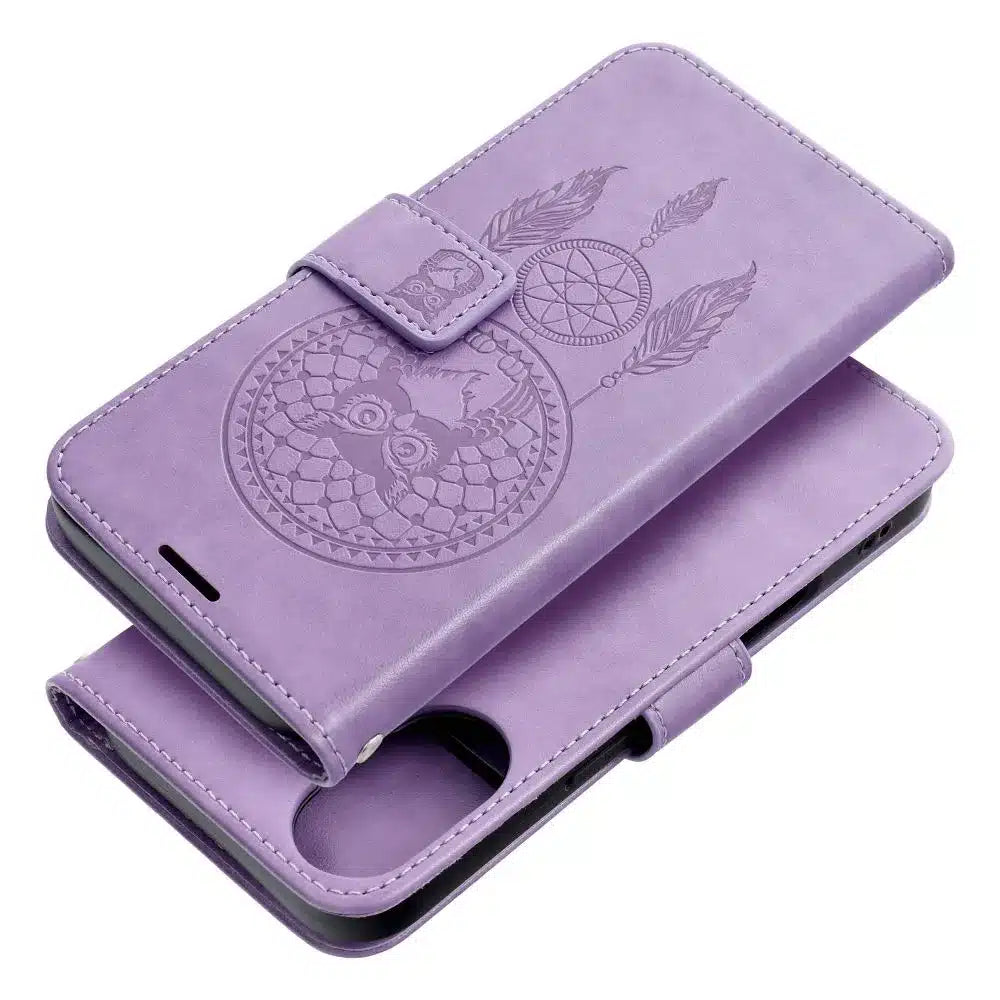 MEZZO Book case flipové pouzdro pro iPhone 16 dream catcher purple