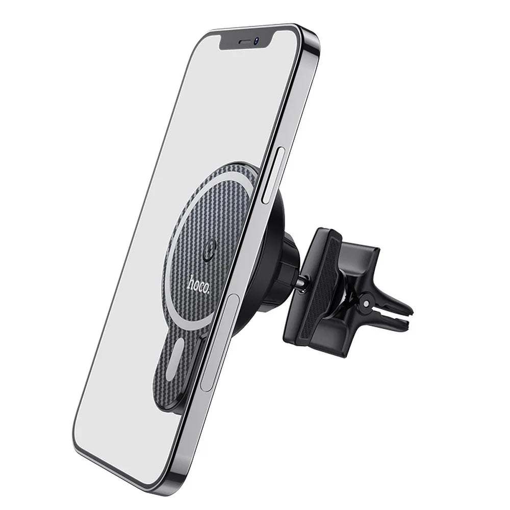HOCO držák do ventilační mřížky s indukčním nabíjením a podporou MagSafe 15W CA85 černý