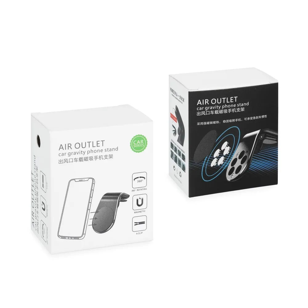 Magnetický držák do auta na mřížku AIR OUTLET univerzální stříbrný
