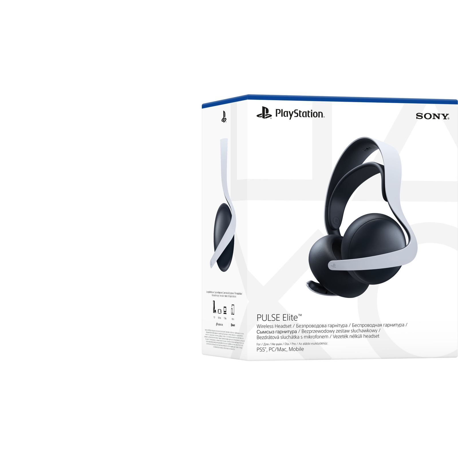 Sony PS719598275 naglavne slušalice i slušalice s ugrađenim mikrofonom Žičano i bežično Obruč za glavu Igranje Bluetooth Bijelo
