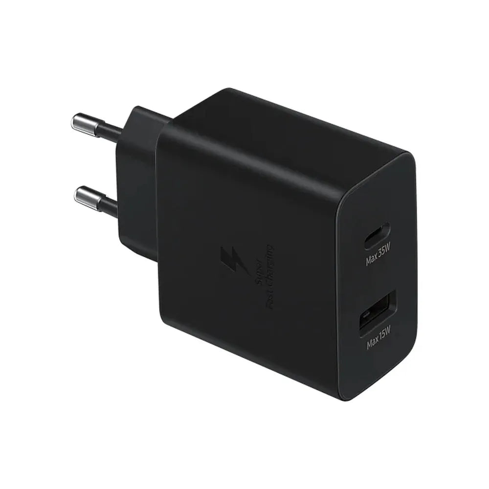 Originální rychlonabíječka Samsung EP-TA220NBEGEU 1x USB C 1x USB A 3A 35W černá