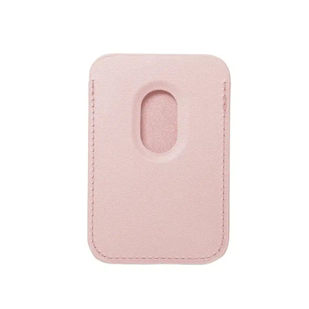 Světle růžová kožená magnetická peněženka Mag Wallet
