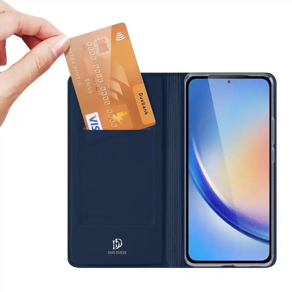DUX DUCIS Skin Pro – preklopna maska za Samsung Galaxy A35 plava