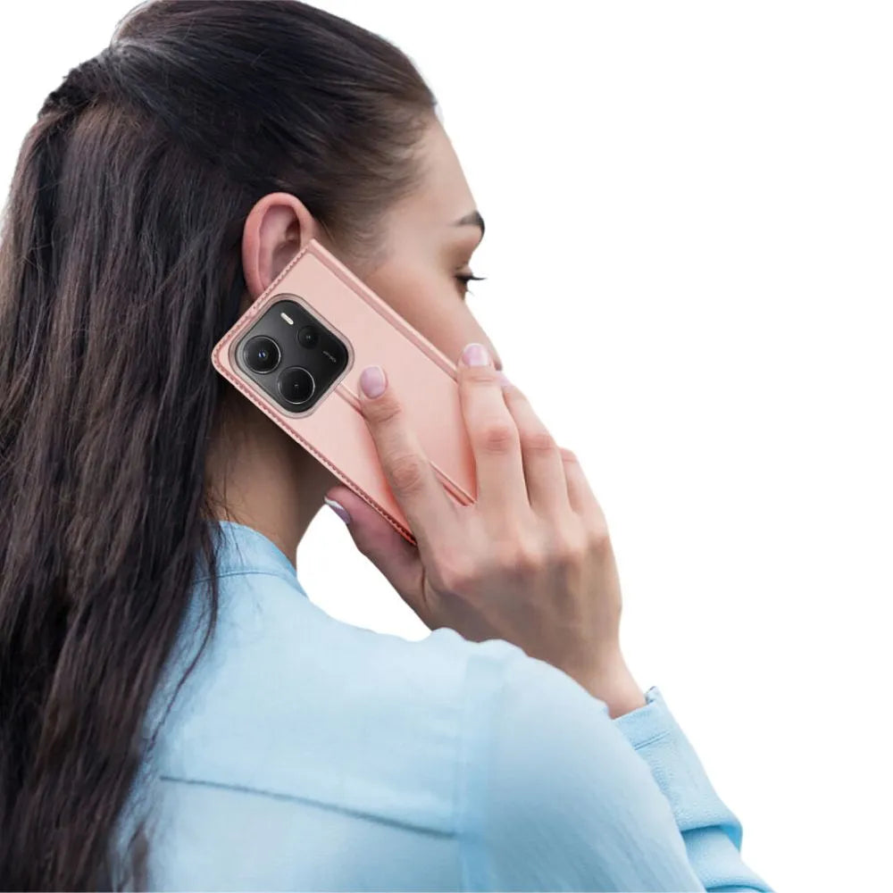 Pouzdro DUX DUCIS SKIN PRO pro REDMI NOTE 14 4G (163,25 mm) růžové