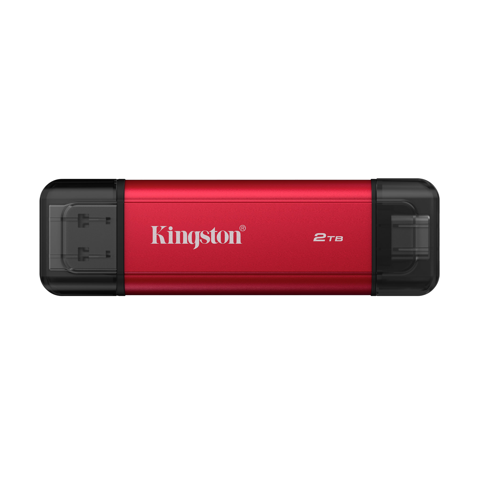 Kingston Technology Dual Portable 2 TB USB Type-A / USB Type-C 3.2 Gen 2 (3.1 Gen 2) Crno, Crveno