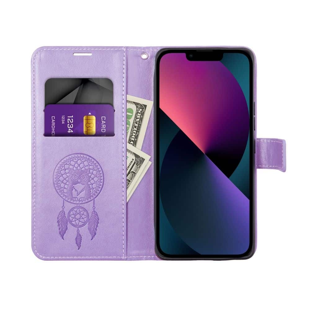 Forcell MEZZO Book pouzdro pro IPHONE 7 / 8 / SE 2020 / SE 2022 dreamcatcher purple