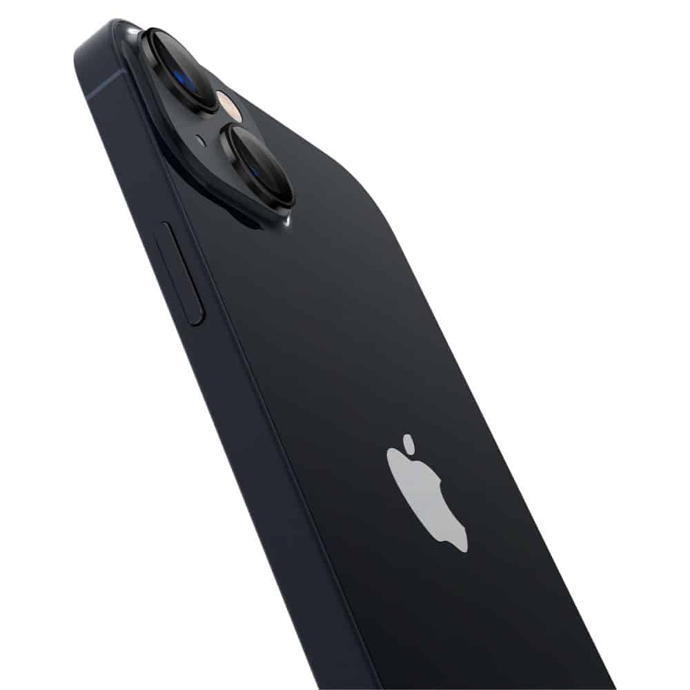 SPIGEN OPTIK.TR EZ FIT OCHRANNÉ TVRZENÉ SKLO NA KAMERU 2-KUSY PRO IPHONE 14 / 14 PLUS/ 15 / 15 PLUS ČERNÉ