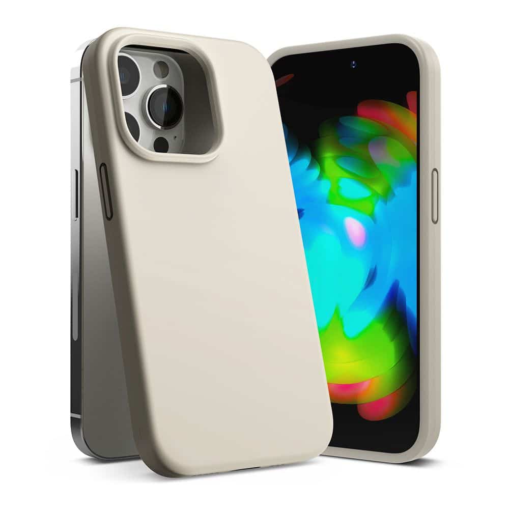 RINGKE SILIKONOVÉ POUZDRO PRO IPHONE 14 PRO STONE
