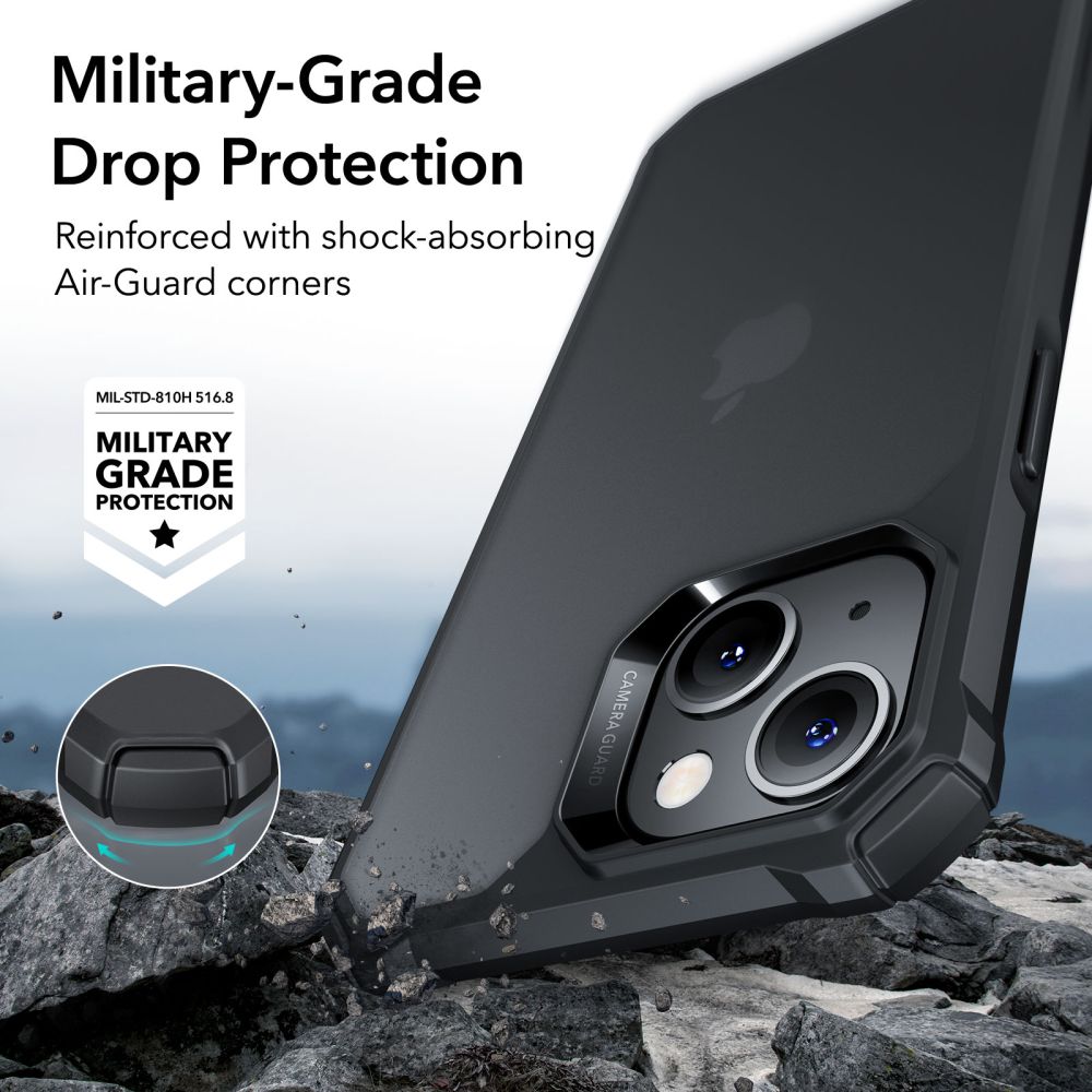 ESR AIR ARMOR POUZDRO PRO IPHONE 14 PLUS/ 15 PLUS MATNÁ ČERNÁ