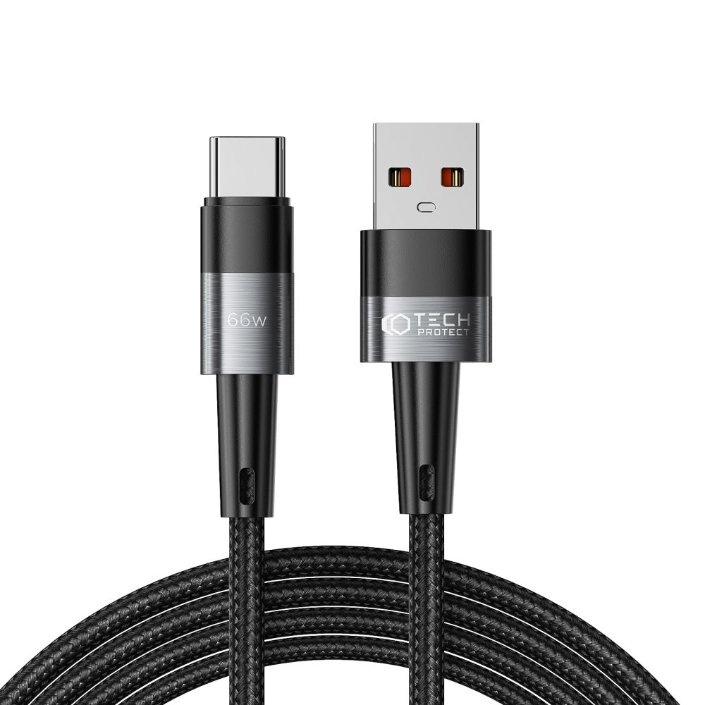 TECH-PROTECT ULTRABOOST KABEL TYPE-C 66W/6A 200CM ŠEDÝ