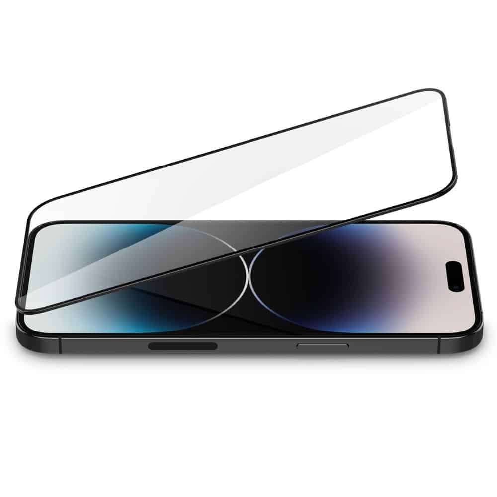 SPIGEN GLASS FC TVRZENÉ SKLO PRO IPHONE 14 PRO ČERNÉ