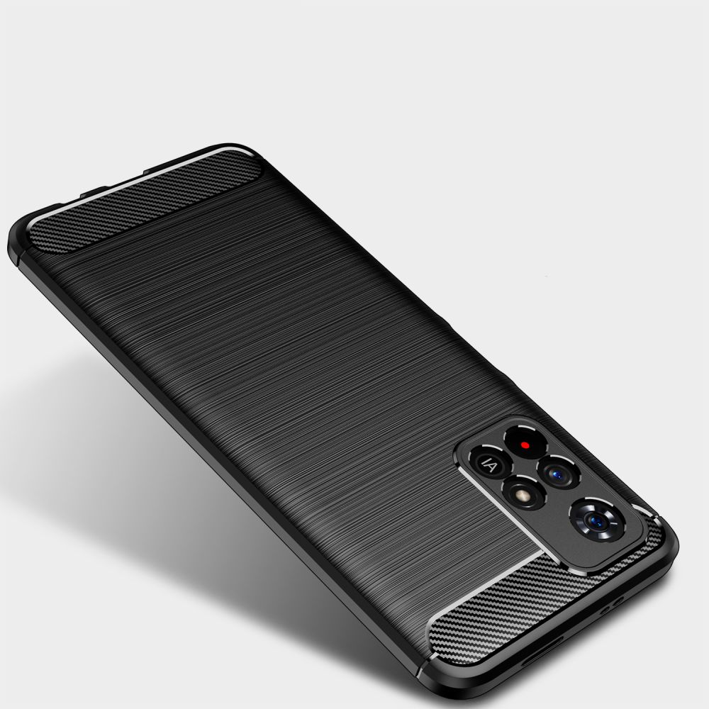 TECH-PROTECT TPUCARBON POUZDRO PRO XIAOMI REDMI NOTE 11S 5G / POCO M4 PRO 5G ČERNÉ