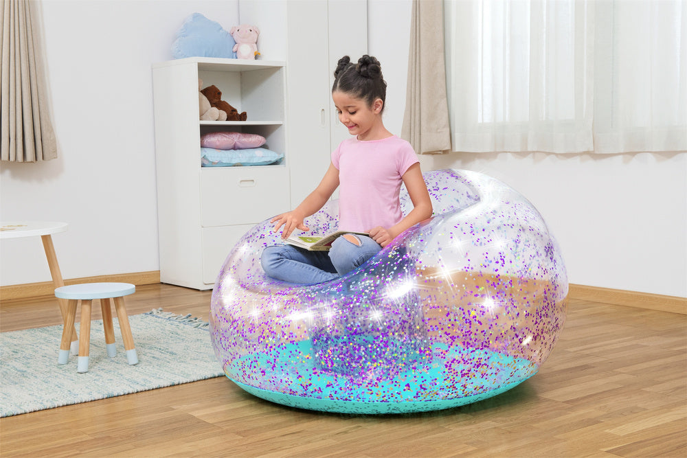 Svjetlucava stolica na napuhavanje 114 x 112 x 66 Bestway 75115