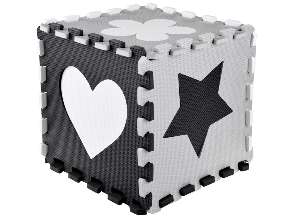 Mekane podne puzzle black&white