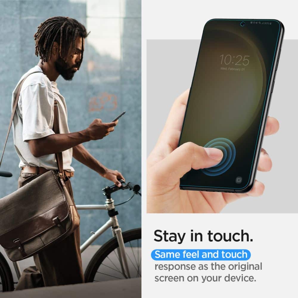 Spigen – Neo Flex (2 ks) pro Samsung Galaxy S23 Plus – průhledná