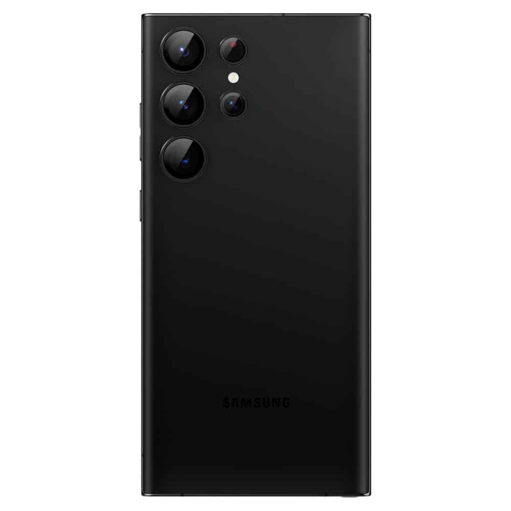 Spigen – Optik.TR EZ FIT sklo fotoaparátu (2ks) pro Samsung Galaxy S23 Ultra – černé