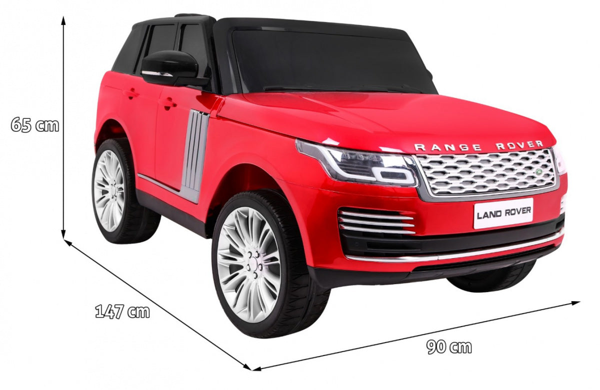 Licencirani auto na akumulator Range Rover HSE 4x4 - dvosjed - crveni/lakirani
