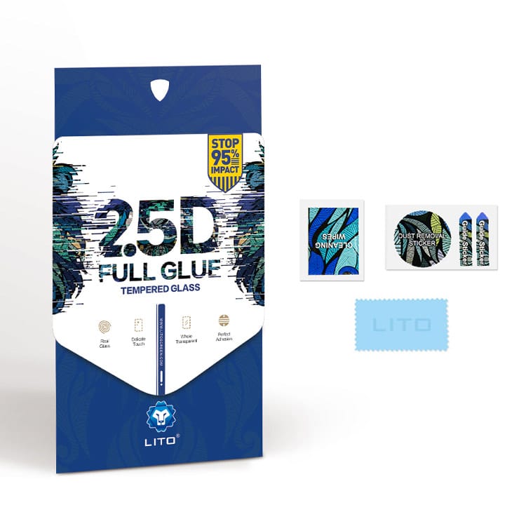 LITO 2.5D FullGlue sklo pro Huawei Honor X8 / X8 a černé