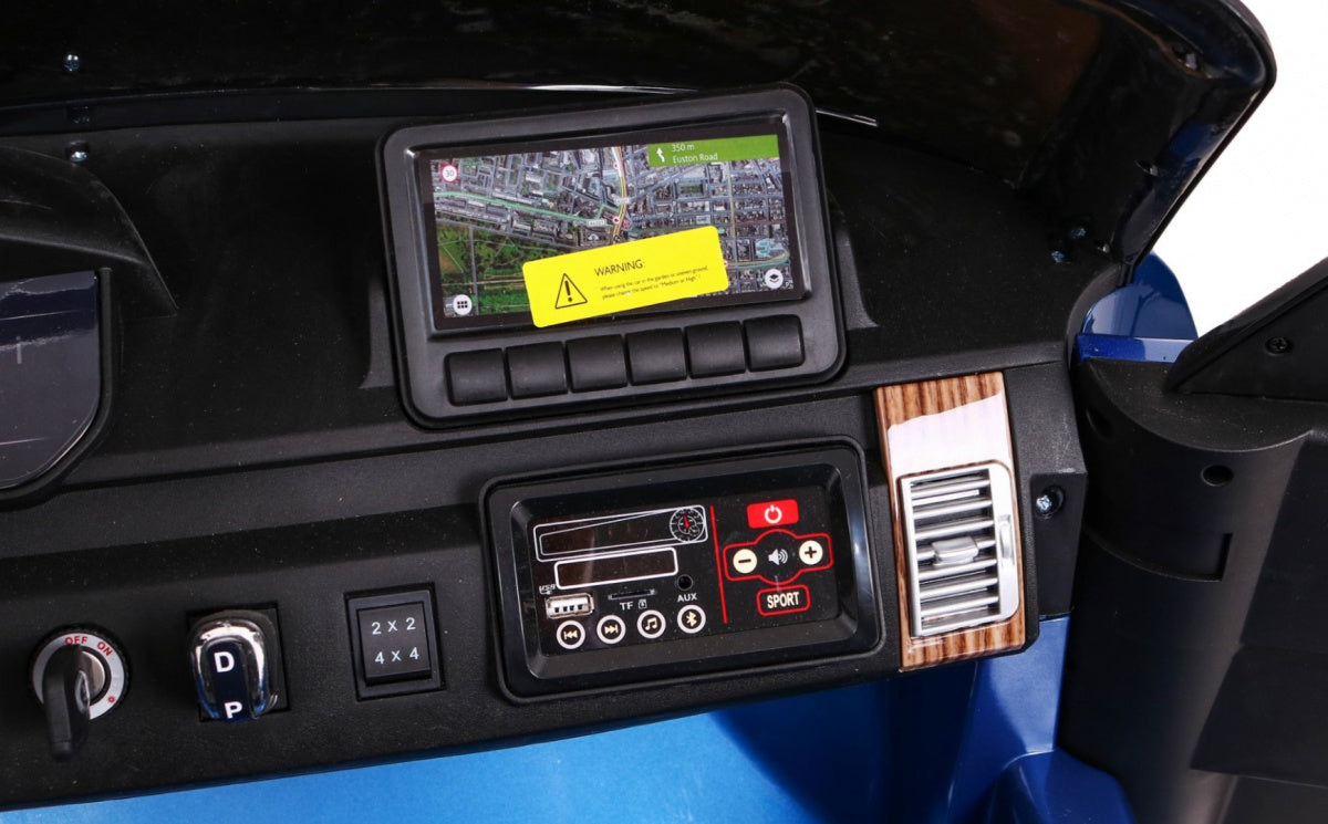 Licencirani auto na akumulator Range Rover HSE 4x4 - dvosjed - plavi/lakirani