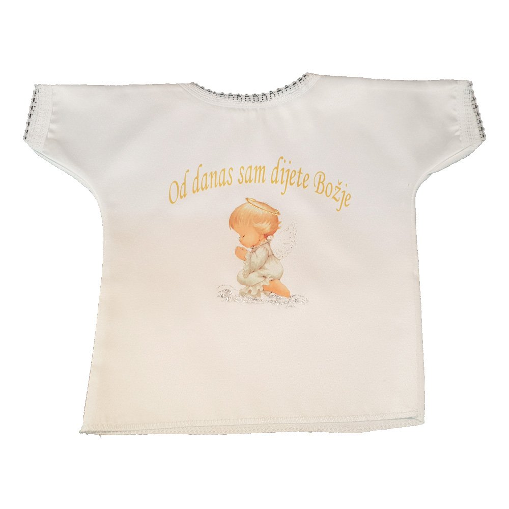 Křticí košilka – zlatá Š1775