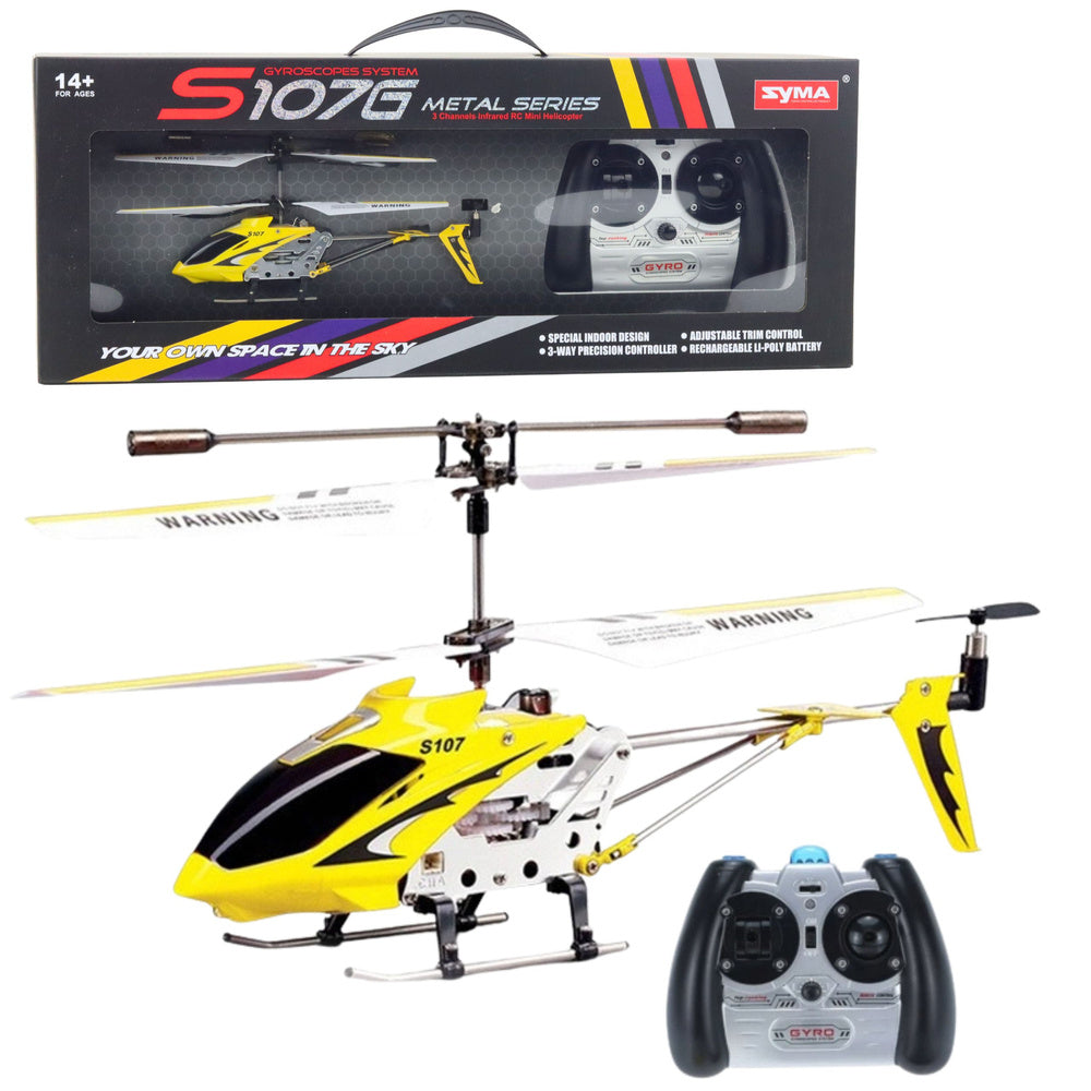 Remote Controlled RC Helicopter Gyroscope Syma S107G Red