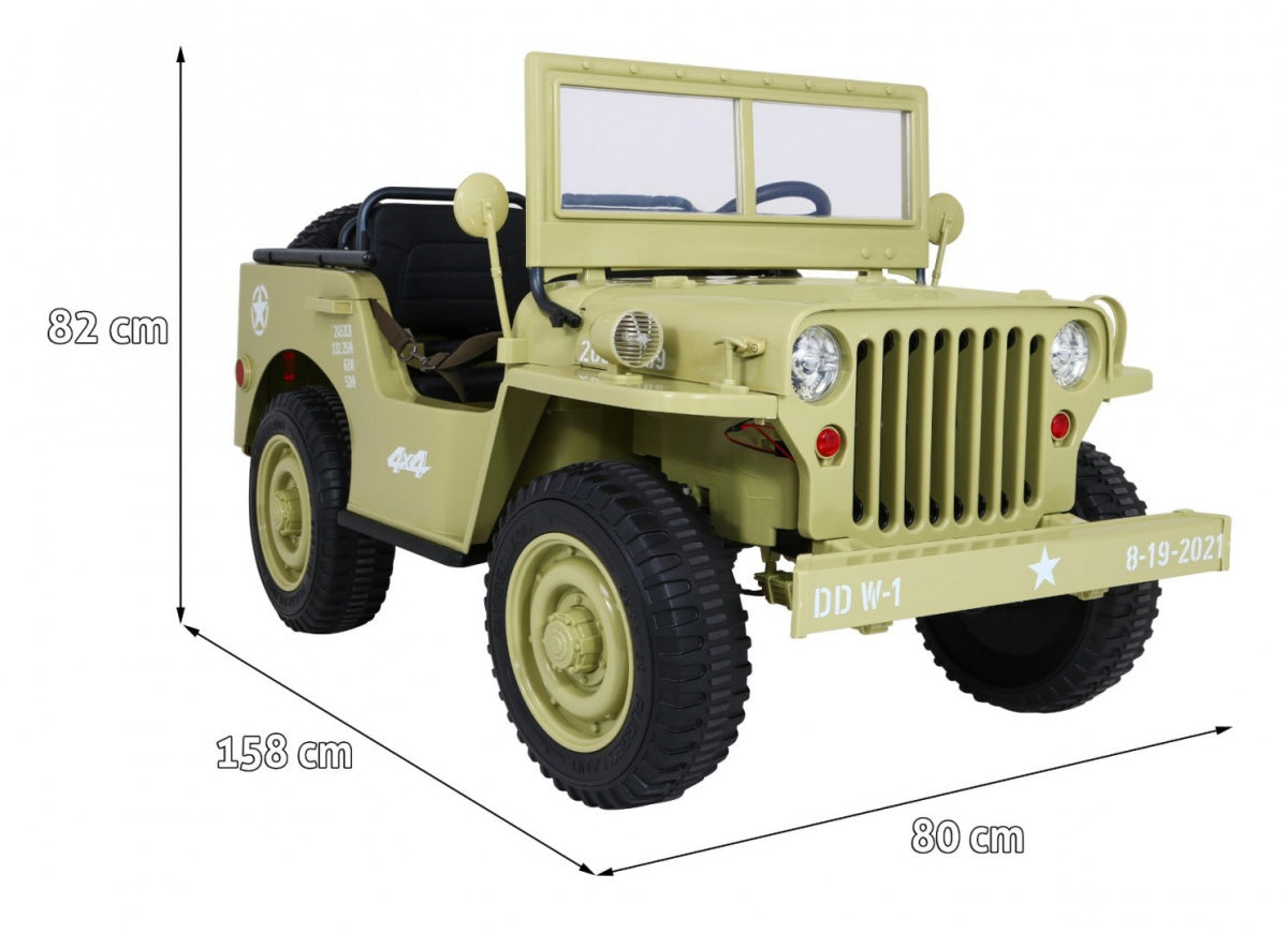 Retro Military Vehicle 4x4 Sand