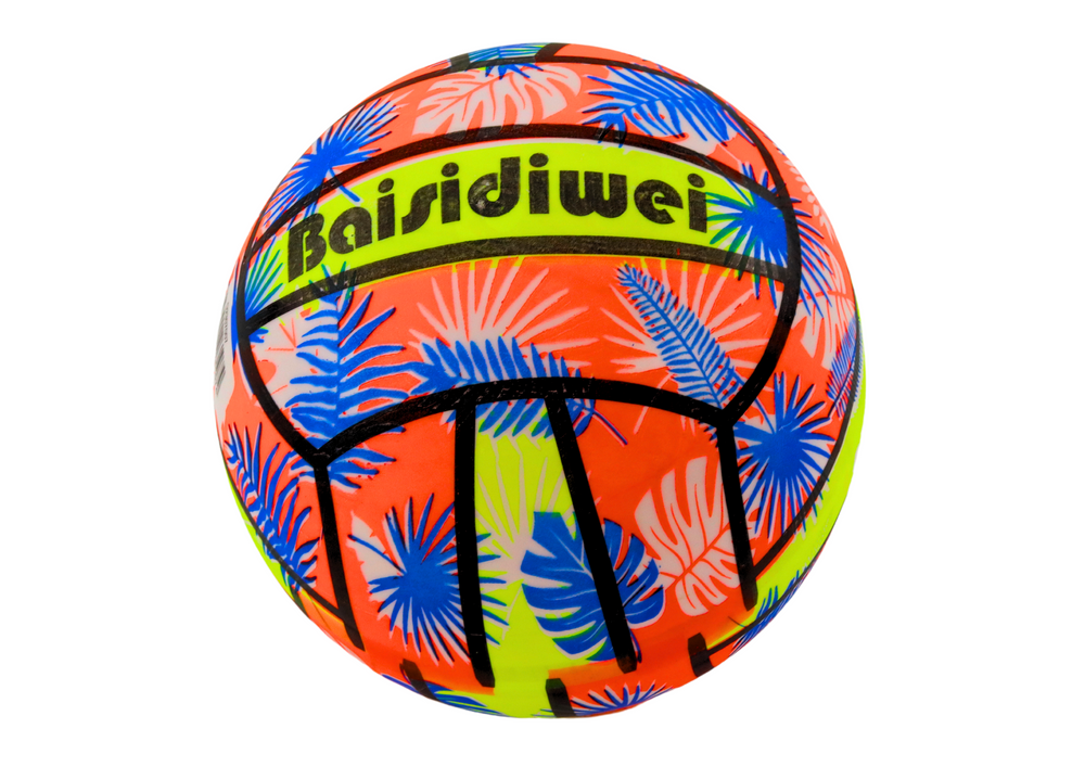 Gumena lopta Bright Leaves 24 cm - Narančasta