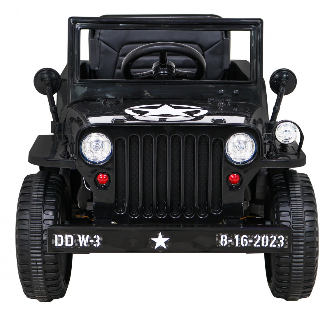 Auto na akumulator Retro Military 4x4 - crni