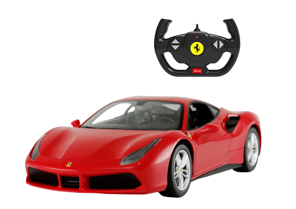 Licencirani auto na daljinsko upravljanje Rastar 1:14 Ferrari 488 GTB - crveni
