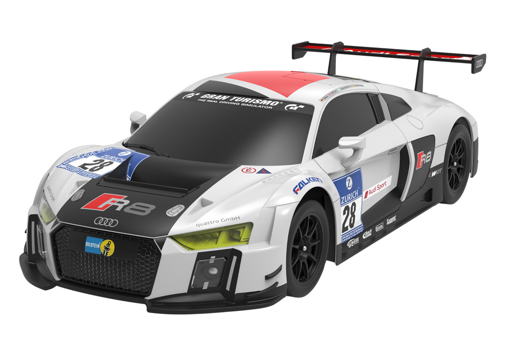 Licencirani auto na daljinsko upravljanje AUDI R8 LMS 1:24 - crno/bijeli