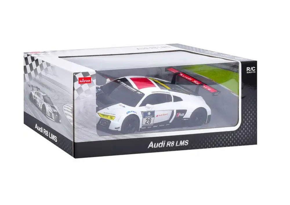 Licencirani auto na daljinsko upravljanje AUDI R8 LMS 1:24 - crno/bijeli