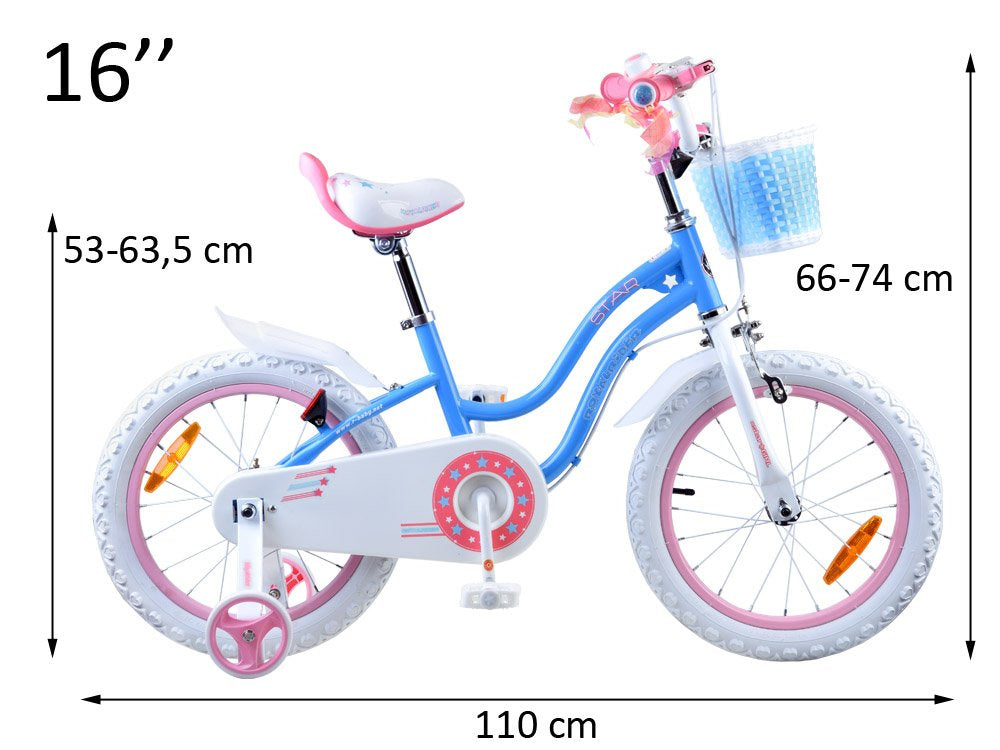 RoyalBaby STAR GIRL 16″ s košarom