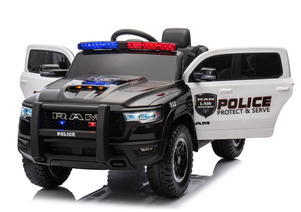 Licencirani policijski auto na akumulator ZB618P Dodge Ram – crni