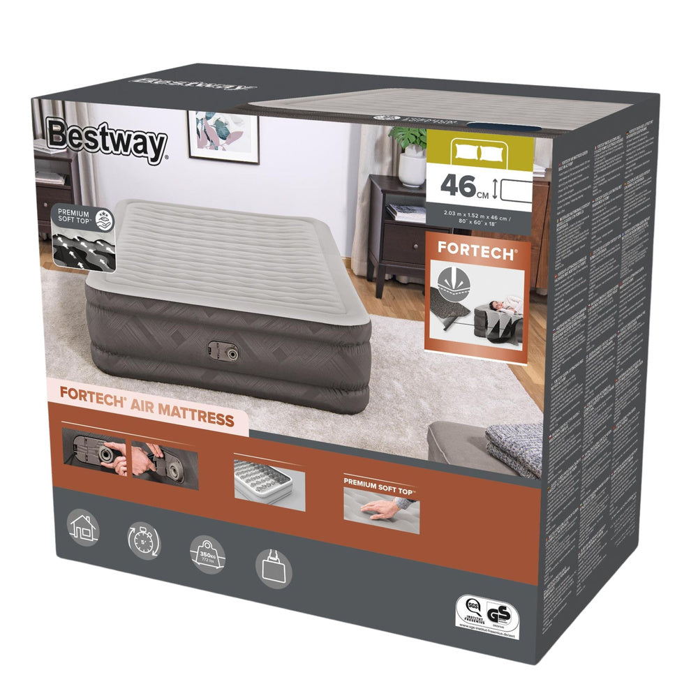 Dupli madrac na napuhavanje 203x152 cm + električna pumpa Bestway 69050