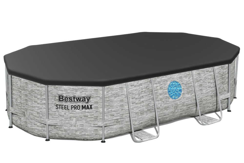 Montažni bazen 427 x 250 x 100 cm Bestway 56946 - sivi