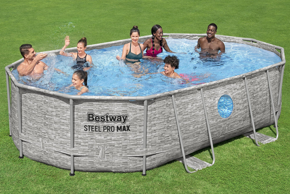 Montažni bazen 427 x 250 x 100 cm Bestway 56946 - sivi
