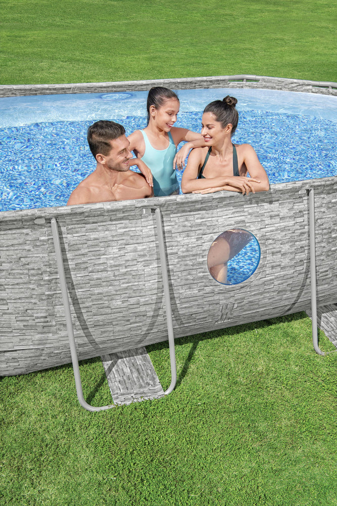 Montažni bazen 427 x 250 x 100 cm Bestway 56946 - sivi